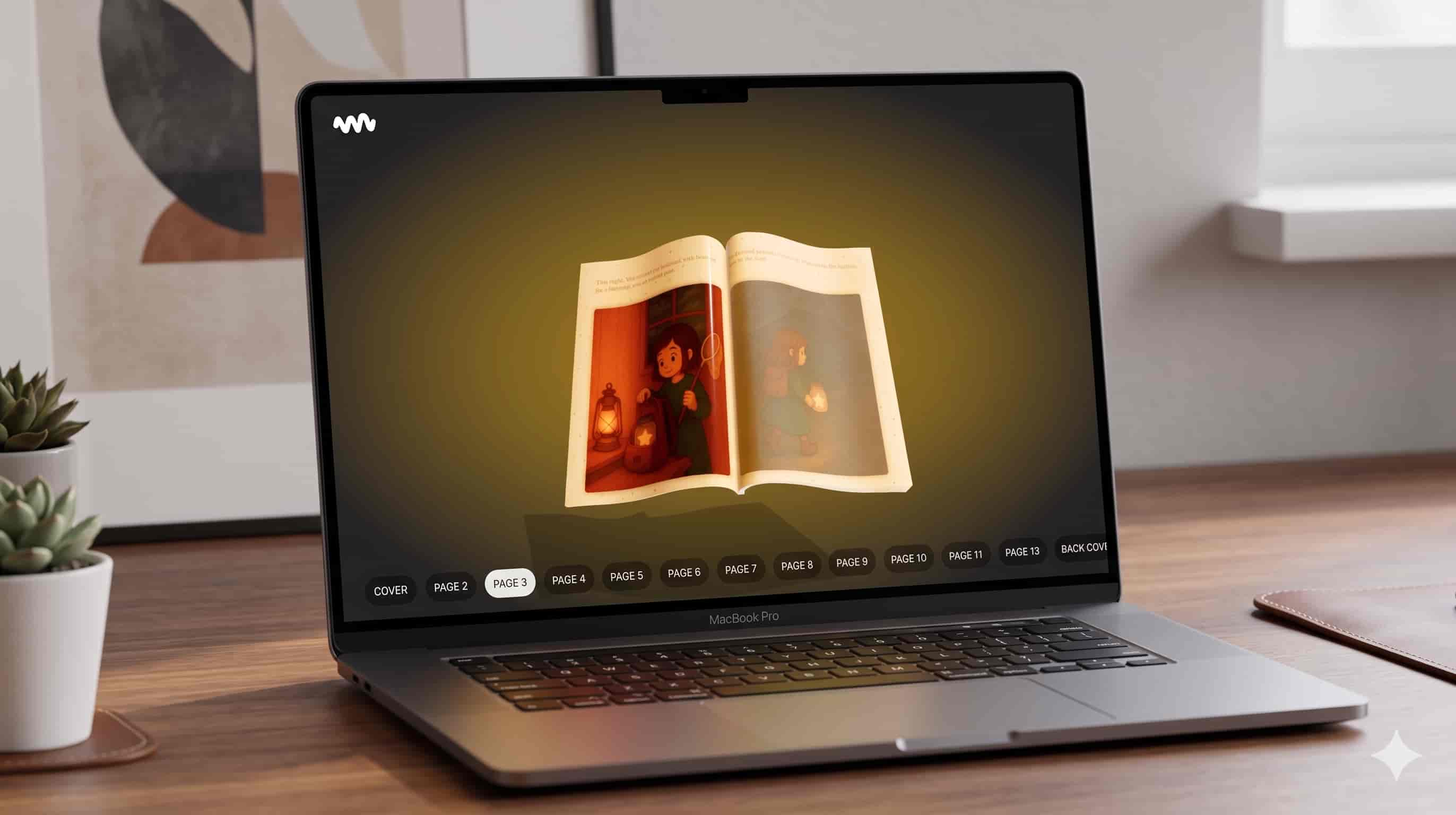 Children's storybook application